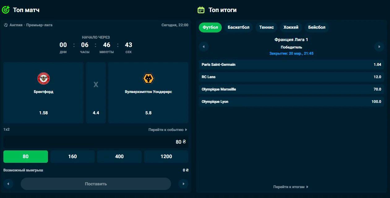 Ставки на спорт в Goxbet